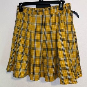 plaid skirt